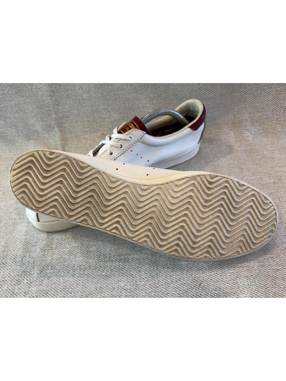 adidas Originals Lacombe White Deep Burgundy Gold Men's Size 12.5 DB3014 - Picture 8 of 10